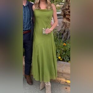 Abercrombie & Fitch Elegant Green Slip Dress